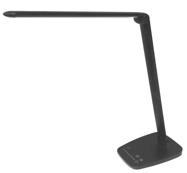 Een Bureaulamp Unilux Twistled led zwart koop je bij Kantoorvakhandel van der Heijde
