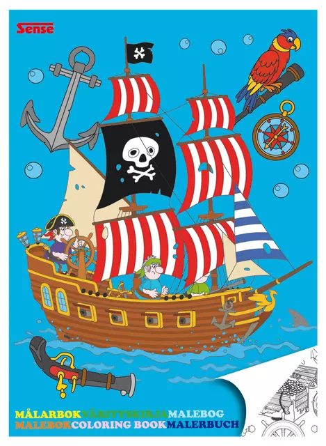 Een Kleurboek Haza Sense Piraten koop je bij MV Kantoortechniek B.V.