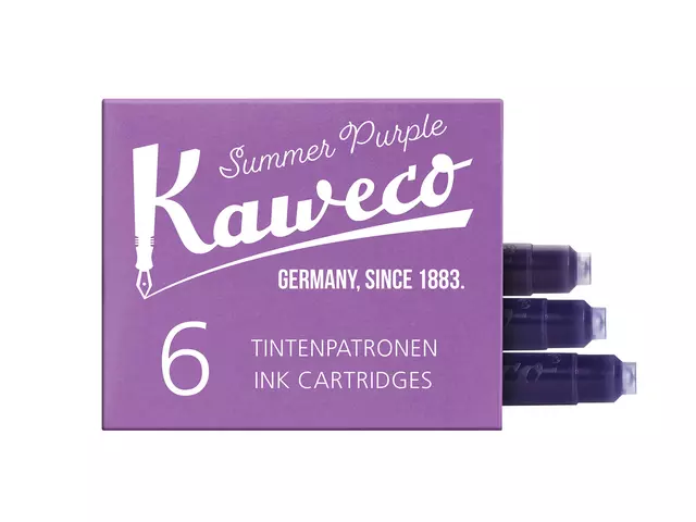 Een Inktpatroon Kaweco aubergine doosje à 6 stuks koop je bij Totaal Kantoor Goeree