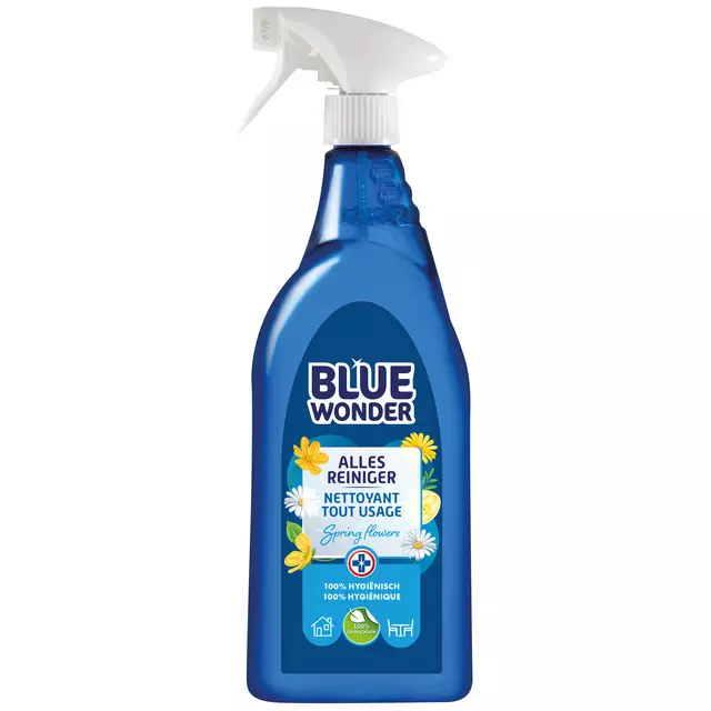 Een Allesreiniger Blue Wonder spray 750ml koop je bij EconOffice