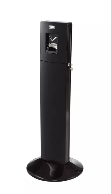 Buy your Asbak Rubbermaid Smokers' Station Metropolitan vrijstaand zwart at QuickOffice BV