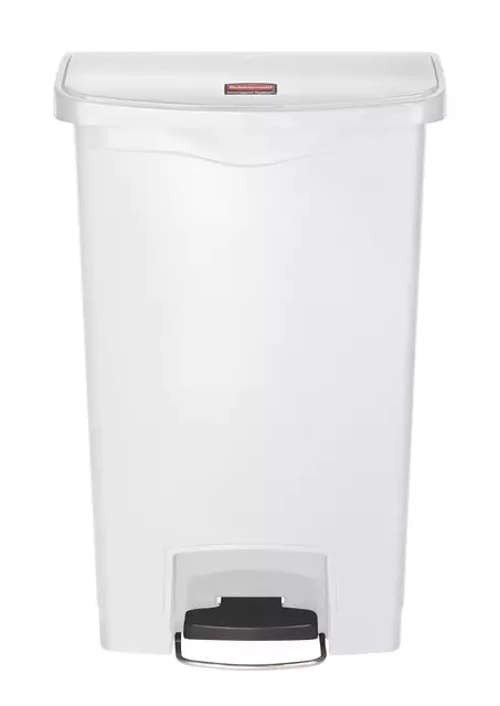 Een Pedaalemmer Rubbermaid Slim Jim Step-On 50liter wit koop je bij Tonerinktshop