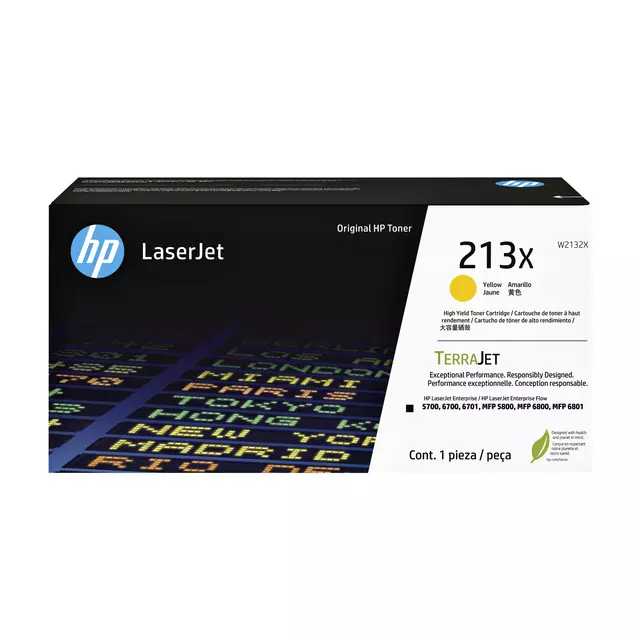 Een Cartouche toner HP W2132X 213X jaune koop je bij QuickOffice BV