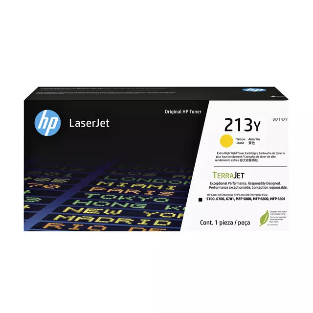 Een Tonercartridge HP W2132Y 213Y geel koop je bij QuickOffice BV