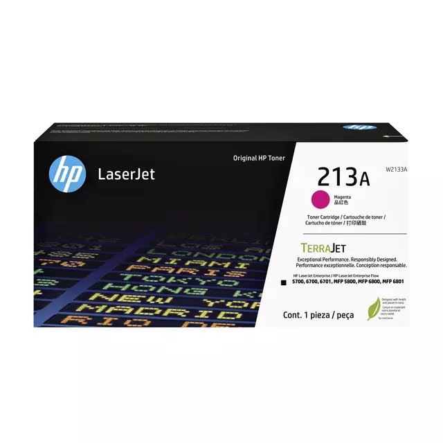 Een Tonercartridge HP W2133A 213A rood koop je bij QuickOffice BV