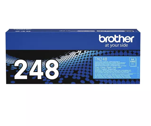 Een Toner Brother TN-248C blauw koop je bij Van Hoye Kantoor BV