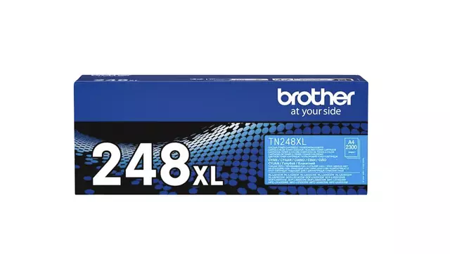 Een Toner Brother TN-248XLC blauw koop je bij MV Kantoortechniek B.V.