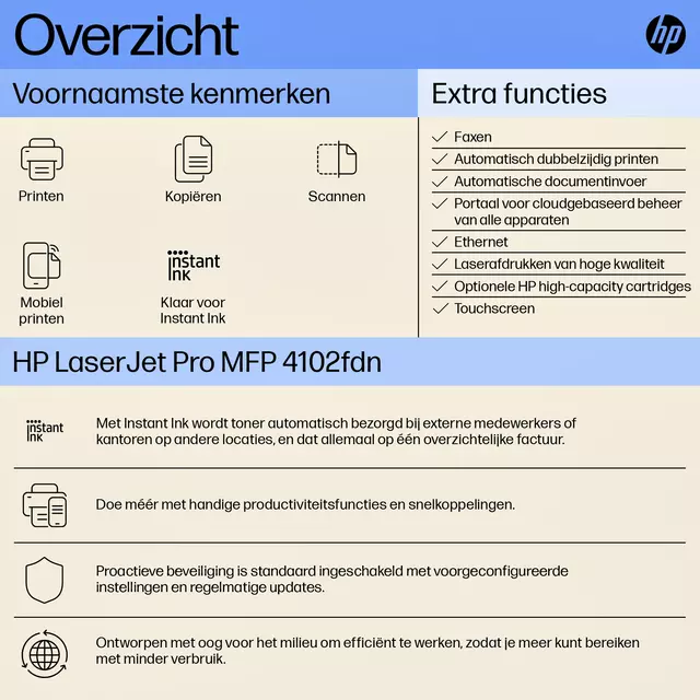 Multifunctional Laser printer HP laserjet 4102fdn