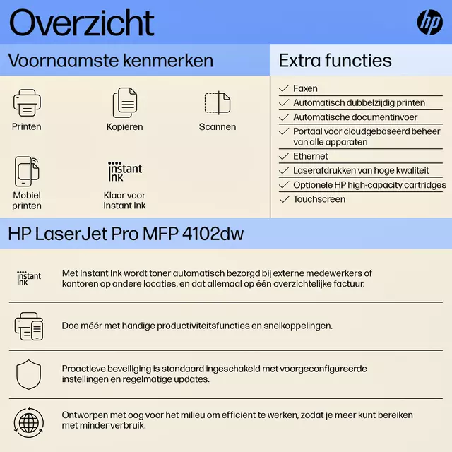 Multifunctional Laser printer HP laserjet 4102dw