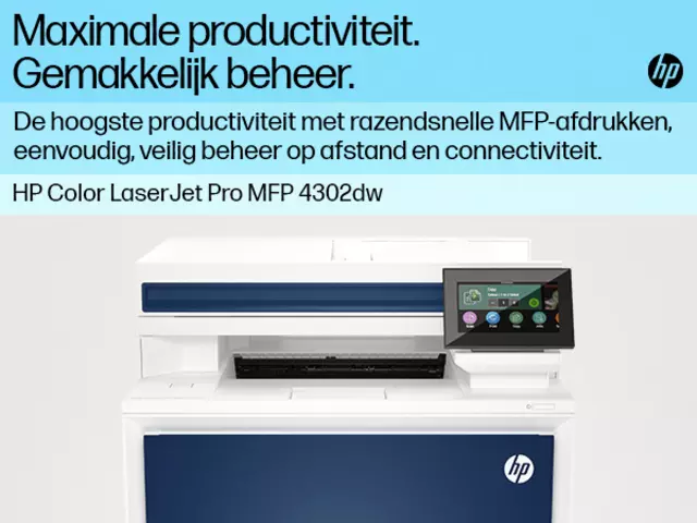 Een Multifunctional Laser HP Color LaserJet 4302dw koop je bij KantoorProfi België BV