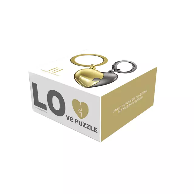 Een Sleutelhanger Metalmorphose puzzelhart koop je bij L&N Partners voor Partners B.V.