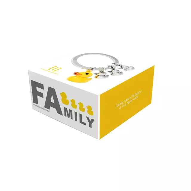 Een Sleutelhanger Metalmorphose eendenfamilie koop je bij KantoorProfi België BV
