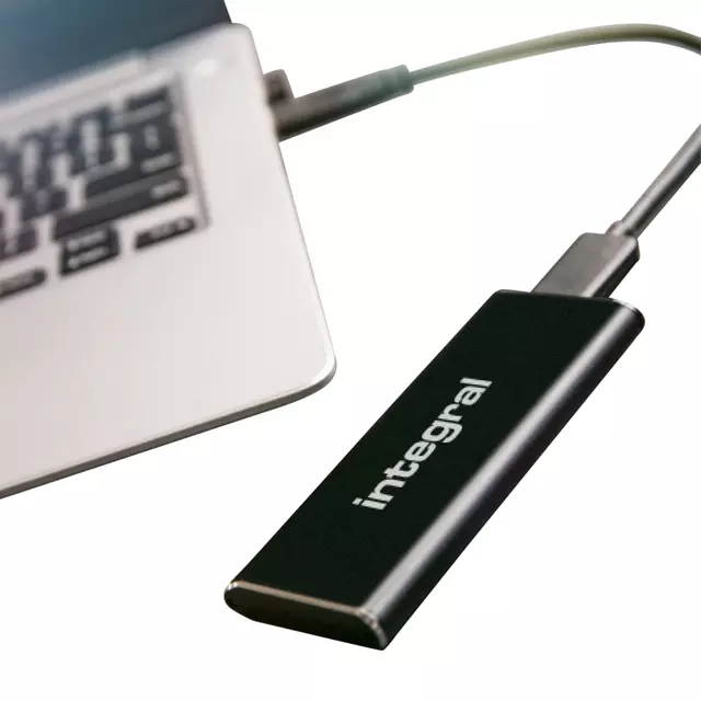 Een SSD Integral USB-C extern portable 3.2 2TB koop je bij EconOffice