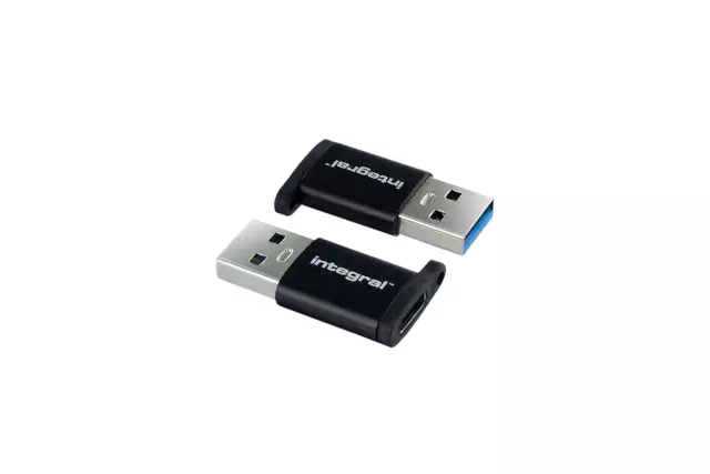 Een Adapter Integral USB-C naar USB-A 2-pack koop je bij KantoorProfi België BV