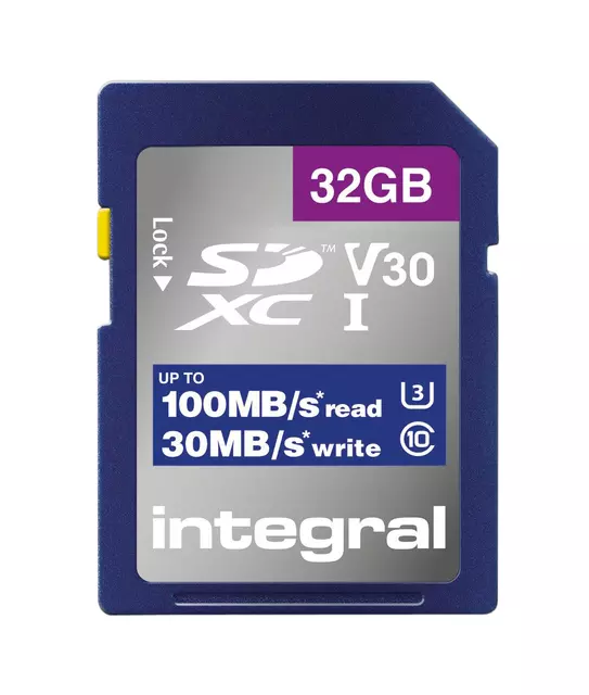 Een Geheugenkaart Integral SDHC-XC 32GB High Speed koop je bij KantoorProfi België BV