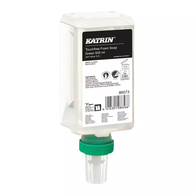 Een Handzeep Katrin Green schuim touchfree 500ml 86573 koop je bij Unimark Office B.V.