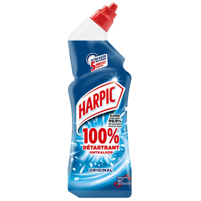 Een Toiletontkalker Harpic Original LSR gel 750ml koop je bij KantoorProfi België BV