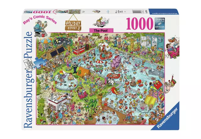 Een Puzzel Ravensburger Ray Comics The Pool deel 3 1000 stukjes koop je bij KantoorProfi België BV