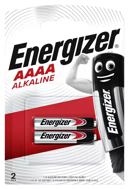 Een Batterij Energizer 2xAAAA alkaline koop je bij Kantoorvakhandel van der Heijde