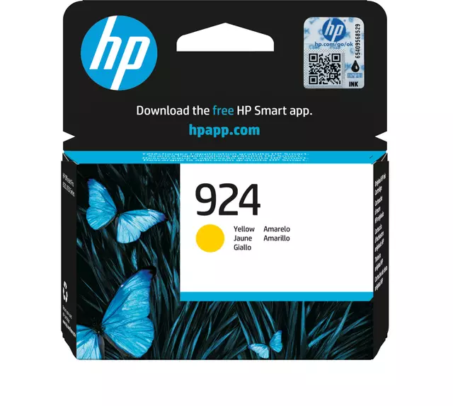 Buy your Inktcartridge HP 4K0U5NE 924 geel at QuickOffice BV