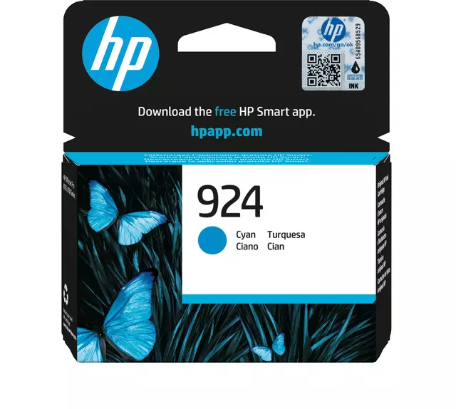 Een Inktcartridge HP 4K0U3NE 924 blauw koop je bij Van Hoye Kantoor BV