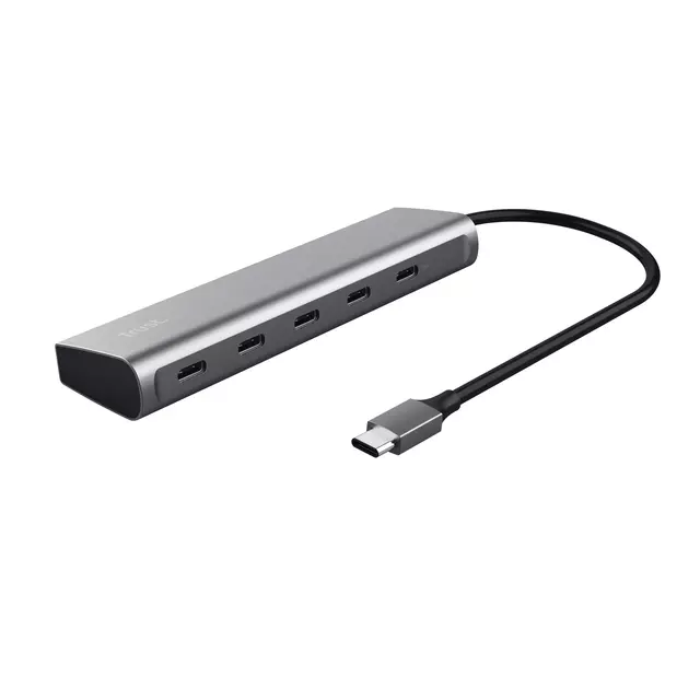 Een Hub Trust USB-C Halyx 5 poorts 25136 koop je bij KantoorProfi België BV