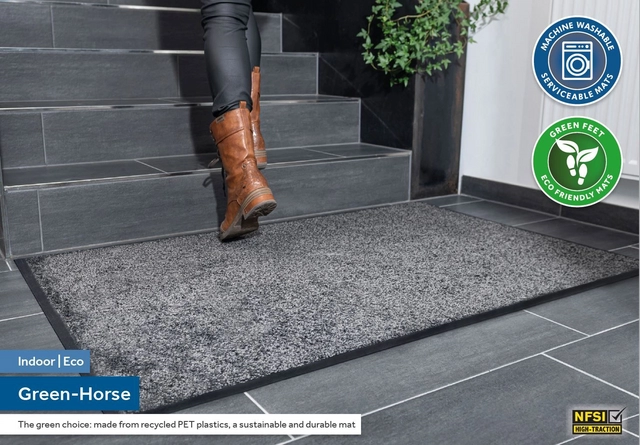 Een Tapis d'entrée Green-horse Indoor Pro 85x150cm noir koop je bij QuickOffice BV