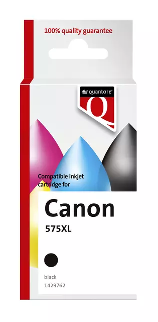 Een Inktcartridge Quantore alternatief tbv Canon Pg-575XL zwart koop je bij Van Leeuwen Boeken- en kantoorartikelen