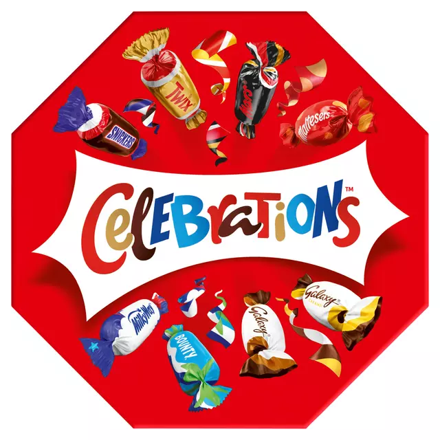 Een Chocolade Celebrations doos 385gr koop je bij KantoorProfi België BV