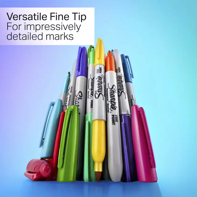 Een Viltstift Sharpie Glampop fijn assorti blister à 24 stuks koop je bij EconOffice