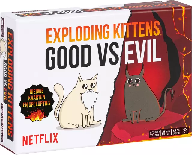 Spel Exploding Kittens good vs evil