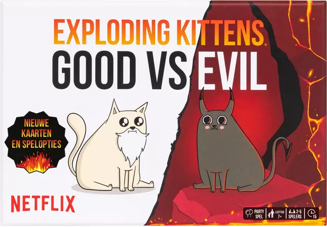 Een Spel Exploding Kittens good vs evil koop je bij MegaOffice