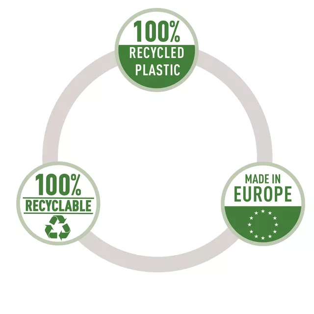 Een Showtas Esselte Recycle PP A4 100µ 11-gaats 50 stuks koop je bij Kantoorcentraal