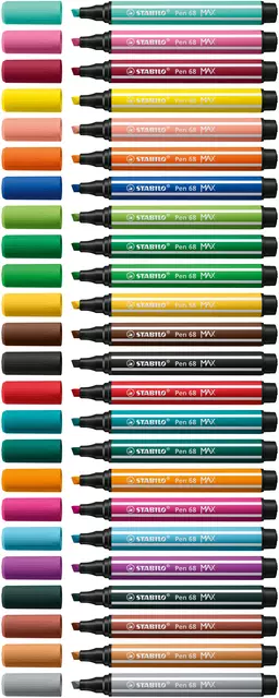 Een Viltstift STABILO Pen 68/36 Max smaragdgroen koop je bij Van Leeuwen Boeken- en kantoorartikelen