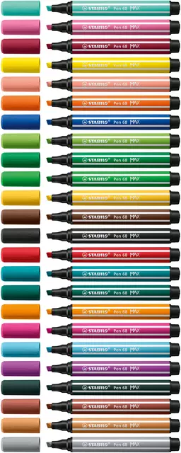Een Viltstift STABILO Pen 68/44 Max geel koop je bij Van Leeuwen Boeken- en kantoorartikelen