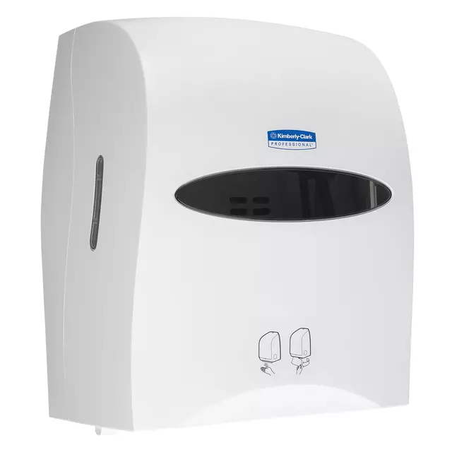 Een Distributeur essuie-mains Kimberly Clark 9960 avec capteur blanc koop je bij Van Hoye Kantoor BV