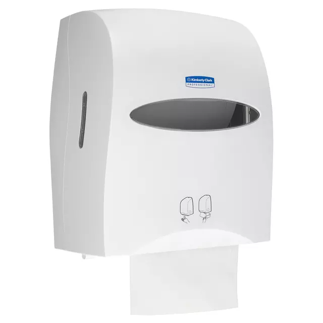 Een Distributeur essuie-mains Kimberly Clark 9960 avec capteur blanc koop je bij QuickOffice BV