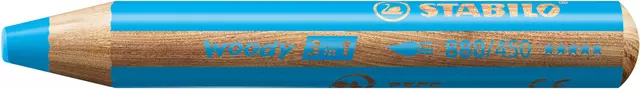 Een Kleurpotloden STABILO 880 woody 3 in 1 multitalent lichtblauw koop je bij Kantoorvakhandel van der Heijde