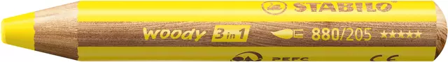 Een Kleurpotloden STABILO 880 woody 3 in 1 multitalent geel koop je bij KantoorProfi België BV