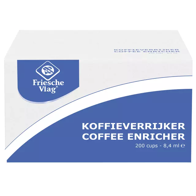 Een Koffiemelk Friesche Vlag aluminium cupjes 9gr 200 stuks koop je bij MV Kantoortechniek B.V.