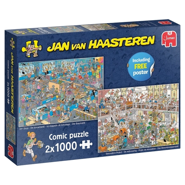 Een Puzzle JvH Le marché du bricolage et la rénovation 2x1000pcs koop je bij Van Hoye Kantoor BV