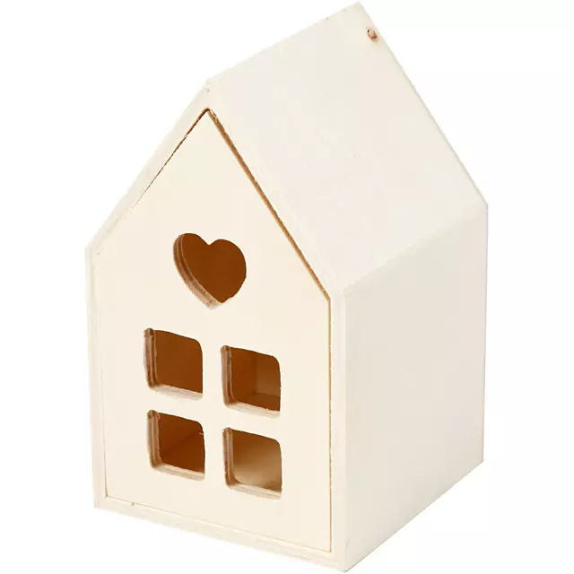 Een Huis met lade Creativ Company 10.8x6.8 cm hout koop je bij MV Kantoortechniek B.V.