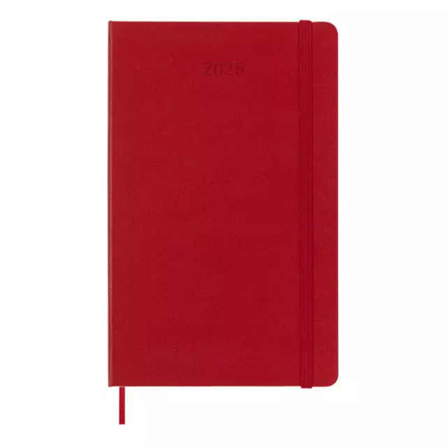 Een Agenda 2025 Moleskine 12M Planner Weekly 7dagen/1pagina large hc scarlet red koop je bij Van Hoye Kantoor BV