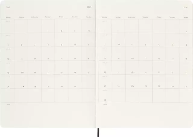 Een Agenda 2025 Moleskine 12 mois Planner Weekly 7j/1p Extra Large souple noir koop je bij QuickOffice BV