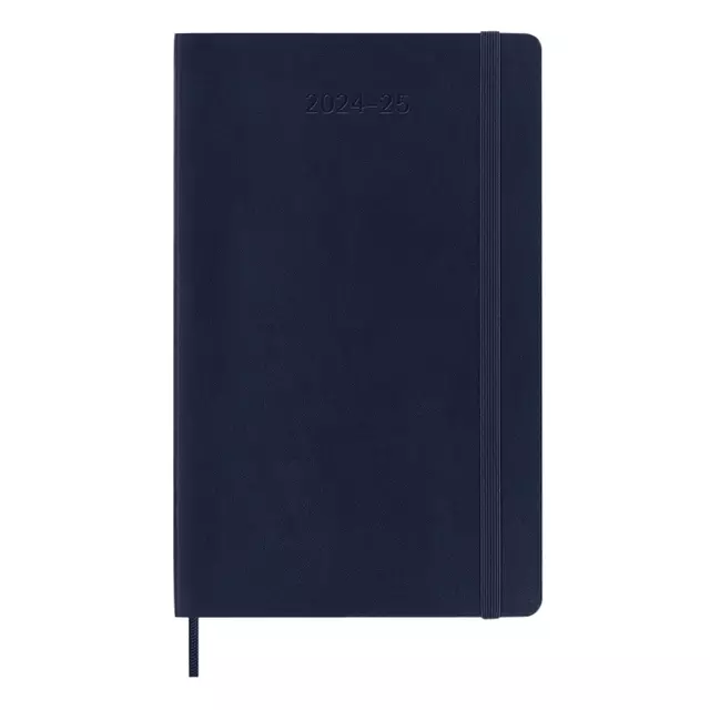 Een Agenda 2024/2025 Moleskine 18M Planner Weekly 7dagen/1pagina large sc sapphire blue koop je bij De Angelot