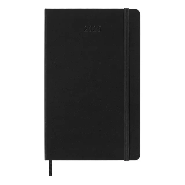 Een Agenda 2025 Moleskine 12M Planner Weekly 7dagen/2pagina's large hc black koop je bij De Angelot