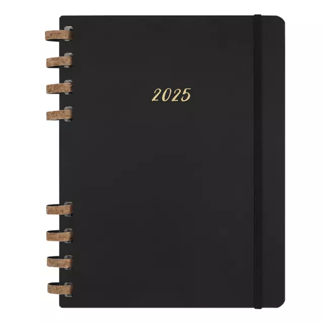 Een Life planner 2025 Moleskine 12M Spiral 7dagen/2pagina's extra large hc black koop je bij Kantoorvakhandel van der Heijde