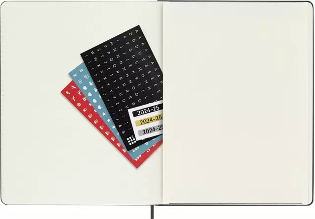 Een Agenda 2024/2025 Moleskine 18M Planner Weekly 7dagen/1pagina extra large hc black koop je bij Alles voor uw kantoor