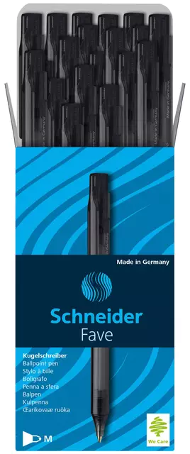 Een Balpen Schneider Fave medium zwart koop je bij KantoorProfi België BV
