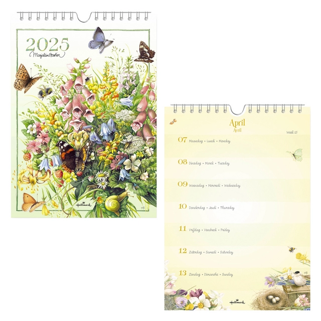 Een Weekkalender 2025 Hallmark Marjolein Bastin 165x230 bloemen koop je bij Tonerinktshop